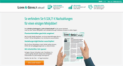 Desktop Screenshot of lohn-und-gehalt-aktuell.com